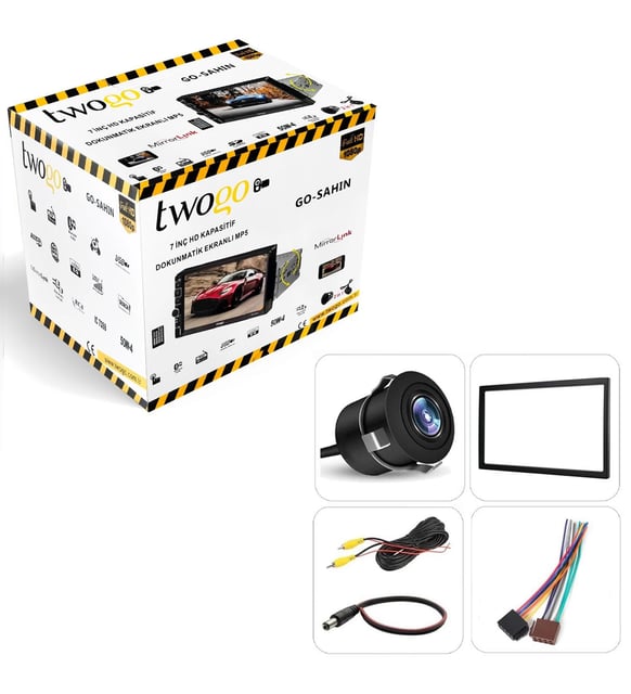 TWOGO GO-ŞAHİN Tofaş Double Teyp 7 İnç 4X50 Watt Mirrorlink