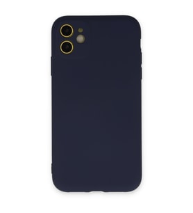 Iphone 11 Kılıf Nano Içi Kadife Silikon - Lacivert