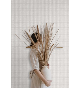 MUSE Koleksiyonu 25102-1 Beyaz Dokulu Silinebilir Nonwoven Vinil Duvar Kağıdı