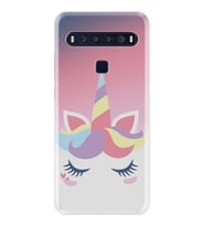 TCL 10L 10 Plus 10SE 20E 20SE 30SE L7 Kılıf Desemli Silikon Sweety Unicorn 1737
