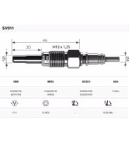 SVAC FORD GALAXY 19 Tdi COOLING WATER  (ISITMA) BUJİSİ 4'LÜ TAKIM