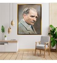 ÇERÇEVELİ ATATÜRK TABLO S477
