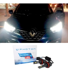 Renault Kadjar Led Xenon Sis Far Ampulü H8 Ultimate 9500 Lumens Yeni Seri Beyaz
