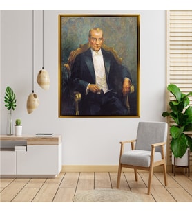 ÇERÇEVELİ ATATÜRK TABLO S691