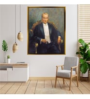 ÇERÇEVELİ ATATÜRK TABLO S691
