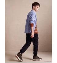 LCW Kids Siyah Erkek Çocuk Beli Lastikli Jogger Kargo Pantolon
