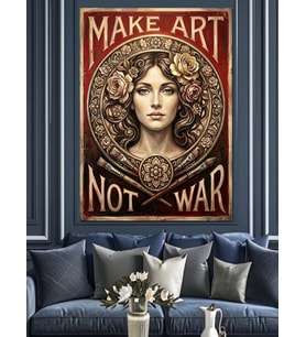 Savaşma Sanat Yap Posteri Dekoratif Kanvas - Mdf Ahşap Tablo