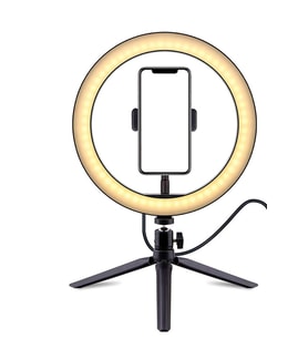 10 inç Selfie Stüdyo Ring Light, Tripod ile Sosyal Medya İçin Işıklandırma