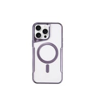 Apple iPhone 15 Pro Kılıf Boyi Magsafe Silikon Kapak - Derin Mor