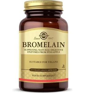 Solgar Bromelain 150 Mg 60 Kapsül Doğal Sindirim Enzimleri İçeren Vegan Besin Takviyesi