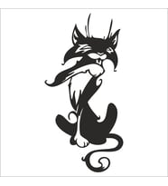 KEDİ FOLYO STİCKER 130cm Uzunluk (Karışık)