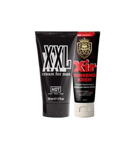 Hot XXL Cream Men Dick Hardener Delayer Enlarger 50 ml Penis Kaldıran Büyüten geciiktiricili Krem + Xir 3xeffect 50 ml Penis Geliştirici serrtleştirici geciiktirici Krem