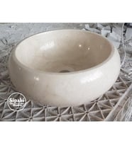 Sipahi Marble Bej Mermer Mini Bombeli Lavabo