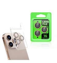 Apple iPhone 16 Pro Max Uyumlu Zore CL-07 Kamera Lens Koruyucu (Koyu Gri)