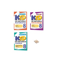 LGS 8. Sınıf Matematik Fen Bilimleri ve Türkçe 3lü Set Konu Tarama Denemeleri