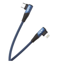 LİNKTECH K596 Safe Usb-C - Lightning USB 27W 90 Derece Şarj Kablosu (Mavi)