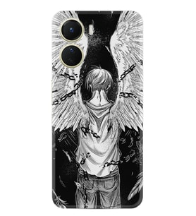 Vivo Y16 Kılıf Resimli Desenli Silikon Platinium Series Angel 1883