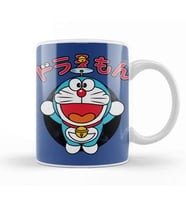 Doraemon Face Kupa Bardak Porselen