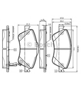 Bosch 0986Tb3069 Ön Balata Aurıs-Corolla 1.4D-1.4 Vvtı-1.6 Vvtı-2.0D-4D-2.2D 07=> D4d