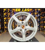 4 Adet PORSCHE ORIJINAL 7*17 5*130 ET55 71.6 SILVER JANT REVİZE EDİLMİŞ (Takım)