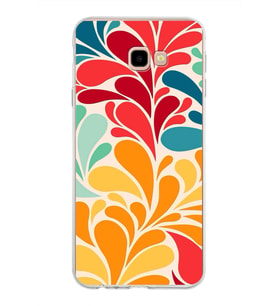 PrintiFy Samsung Galaxy J4 Plus ile Uyumlu 1mm Slim Fit Retro Colors 5 Baskılı Şeffaf  Kılıf
