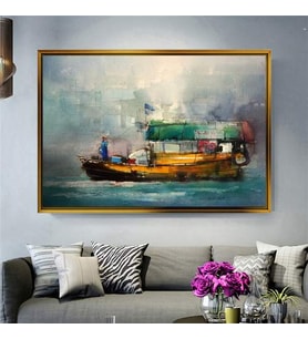 Altın Çerçeveli dekoratif tablo l261 (Gold)