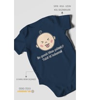 Bu Çocuk Kime Çekmiş? Tabiki Halasına Baskılı Bebek Zıbını – Çıtçıtlı Body  %100 Pamuk Kısa Kol (Lacivert)