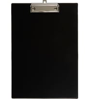 444S A4 Pvc Kapaksız Sekreter Tablası, Siyah
