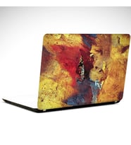 Sarı Soyut Laptop Sticker 19 inch (40,5X27CM)