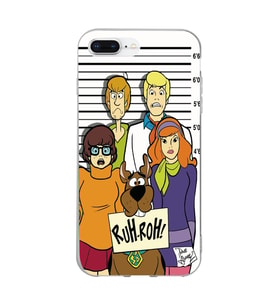 Iphone 7 PLUS - 8 PLUS Uyumlu Scooby Doo Tasarımlı Şeffaf Telefon Kılıfı