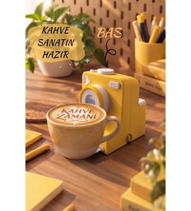 Kamera Tasarımlı Kahve SANAT Makinesi