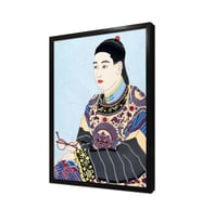 Japon Kadın Çerçeveli Mdf Tablo