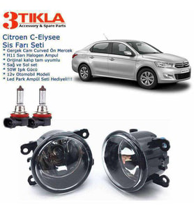 Citroen C-Elysee Sis Farı Set  Oem:  8200074008