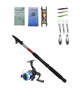 180 Cm Kamış Makina Olta Seti, Tam Takım, Çocuk Olta Seti Hobi Kıyı Set