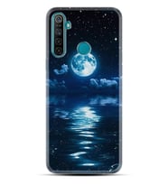 Realme 5i 5 Pro 6i 7 Pro 8 Kılıf Desemli Silikon Night Moon 1133