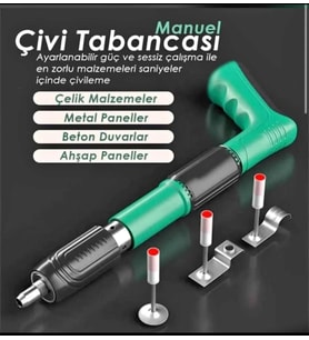 Mekanik Çivi Tabancası Beton Ve Çelik Çivi Tabancası Zımba Perçin Tabancası