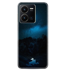 Vivo Y22 Kılıf Silikon Desen Özel Seri Gece 1633