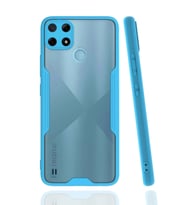 Durukar® Realme C25Y Kılıf Platin Silikon - Mavi