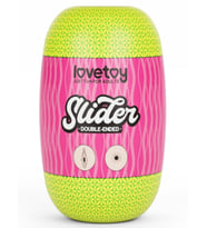 LoveToy Slider Double-Ended Arka ve Vajina Mastürbator (Ten)