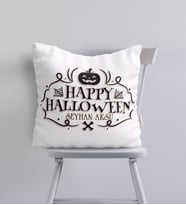 BK Gift Kişiye Özel Happy Halloween Tasarımlı Yastık-15