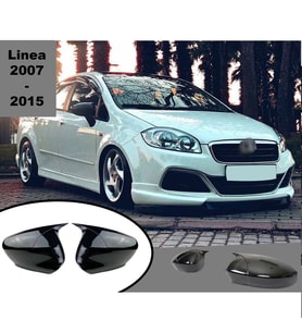 Fiat Linea Batman Yarasa Ayna Kapağı Piona Black ABS 2007-2015