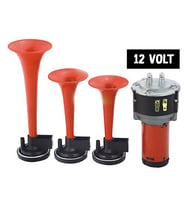 Havalı Korna 3 Borulu Motorlu 12 Volt