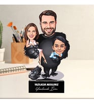 Kişiye Özel Goril Kadar Güçlü Baba Karikatürlü Babaya Hediye Biblo