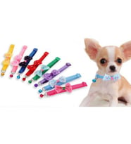 Papyon Tasarımlı Kedi Köpek Tasması Köpek Papyon Tasma Kedi Künye Ayarlanabilir Kedi Tasma (Karışık)