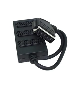 Elektromer 3'Lü Scart Dağıtıcı (1 Erkek-3 Dişi Scart)