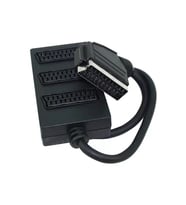 Elektromer 3'Lü Scart Dağıtıcı (1 Erkek-3 Dişi Scart)