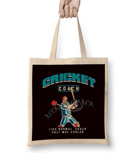 Cricket Coach Team Player Cricketer Bowler Pitch Bez Çanta Uzun Saplı