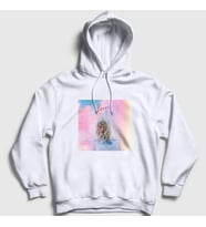 Presmono Unisex Beyaz Lover V2 Taylor Swift Kapüşonlu Sweatshirt 312017tt