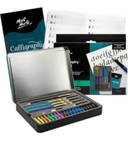 Marte kaligrafi-Set – 33-parça – Yeni başlayanlar için mükemmel uygundur – içerir: 4 x kaligrafi-dolma kalem, 5 x kaligrafi-tüy ve daha fazlası için harika Einstieg kaligrafi ve Handlettering