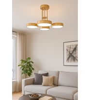Modern enerji tasarruflu 3 renk LED avize, şık salon ve çocuk odası dekoru